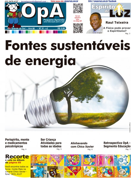 Capa do jornal O Pequeno Aprendiz Edição 091 V3 de Dezembro de 2012.